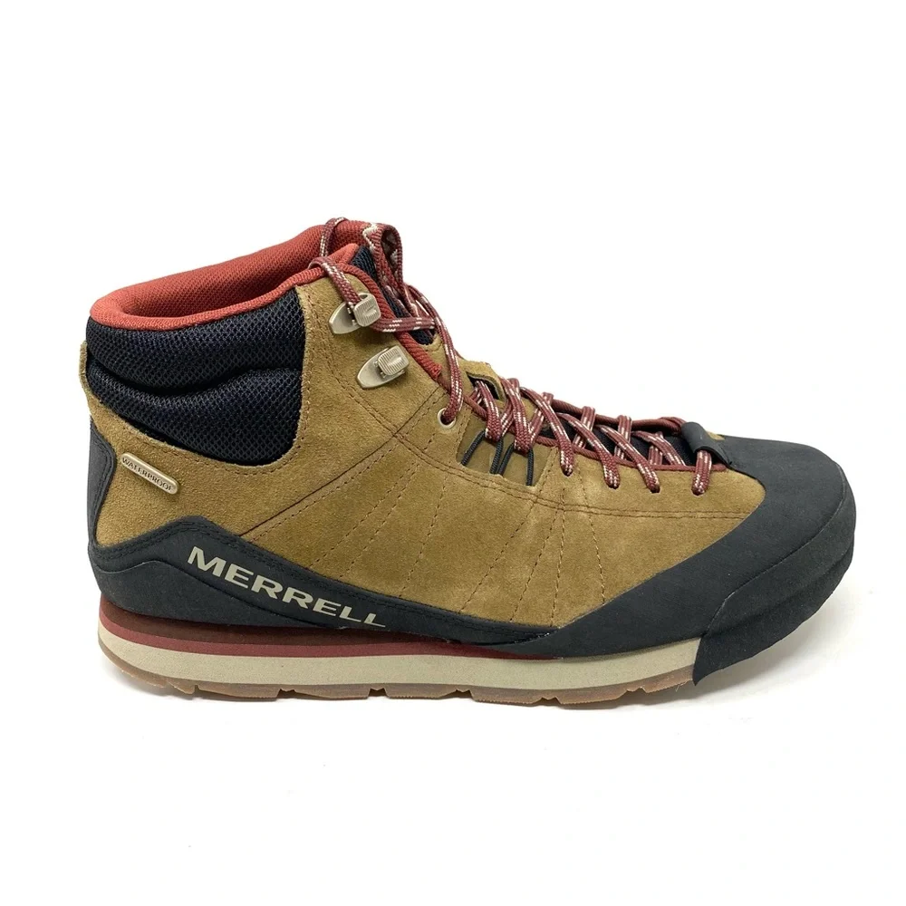 Merrell Men's Catalyst Mid Suede Waterproof Boots Butternut - Picture 1 of 7